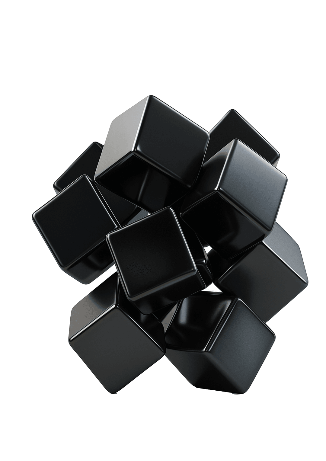 3D Abstract Representation of Outsourcing